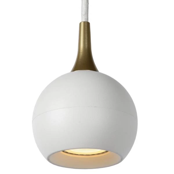 Lucide FAVORI - Hanglamp - Ø 9 cm - 1xGU10 - Wit - detail 1